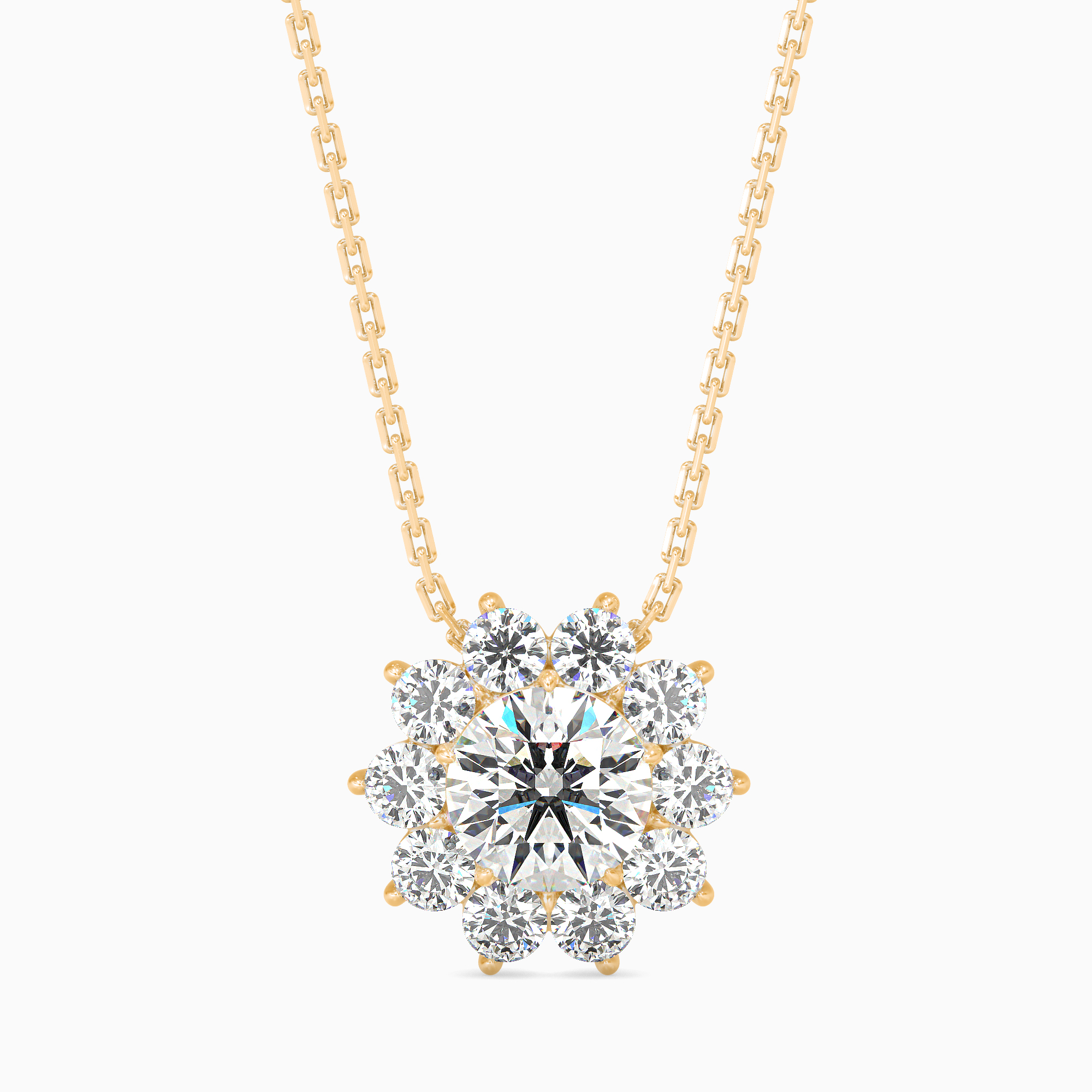 FLORAL DIAMOND PENDANT