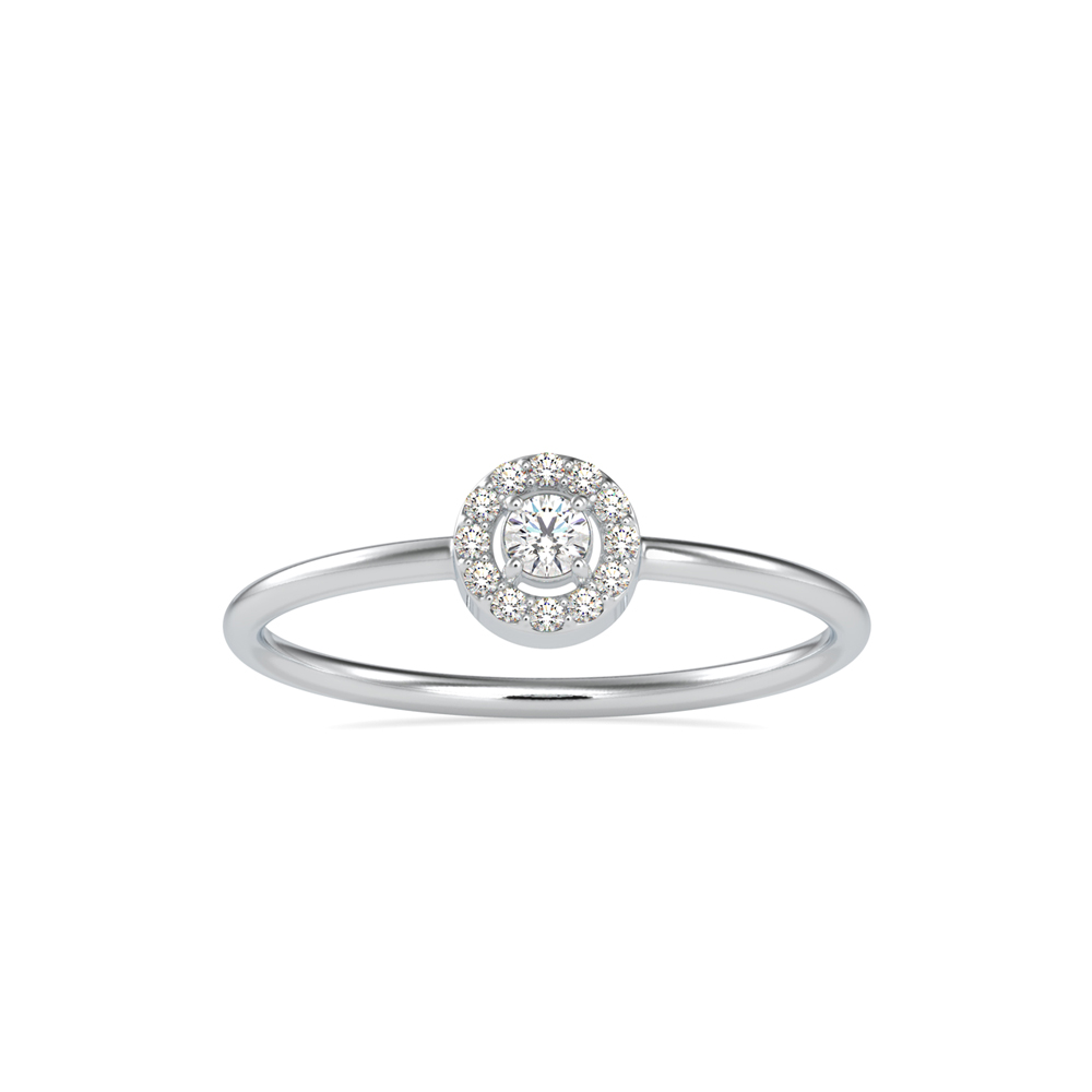 MINI HALO SOLITAIRE RING