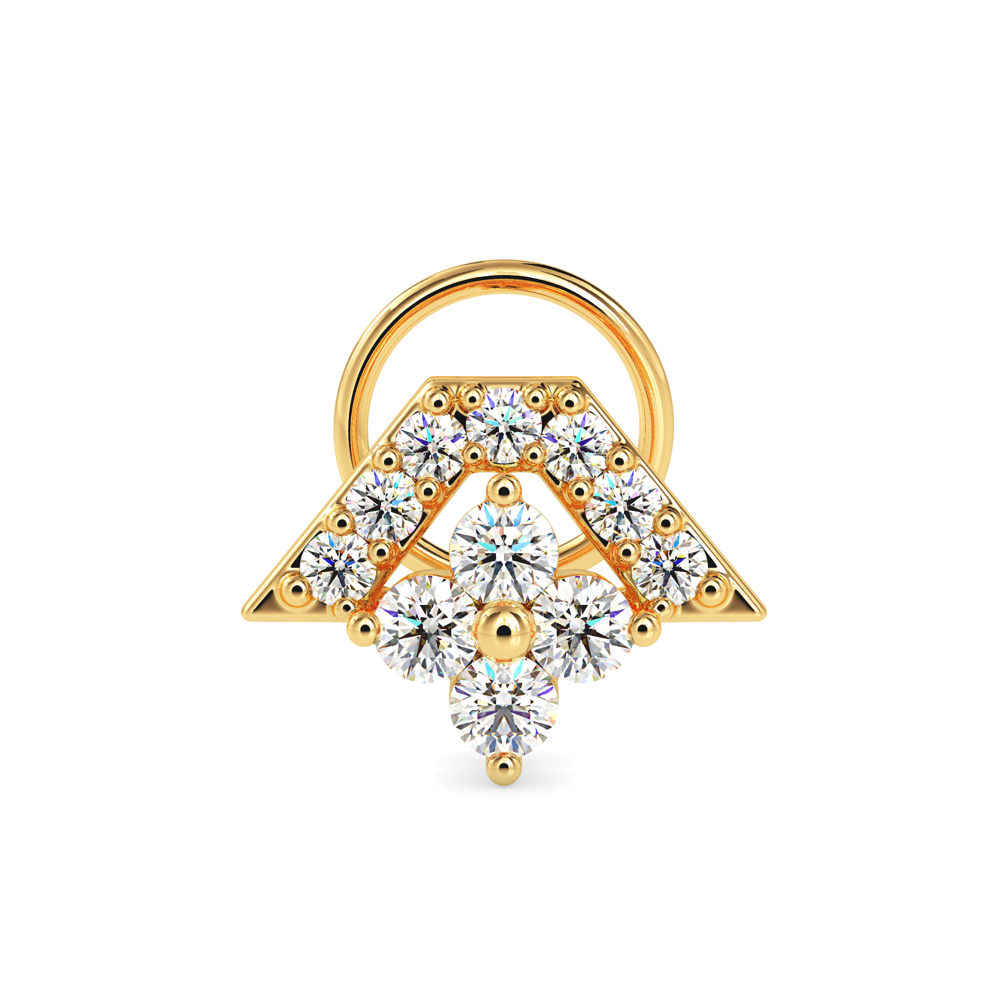 DIAMOND PRISM NOSE PIN