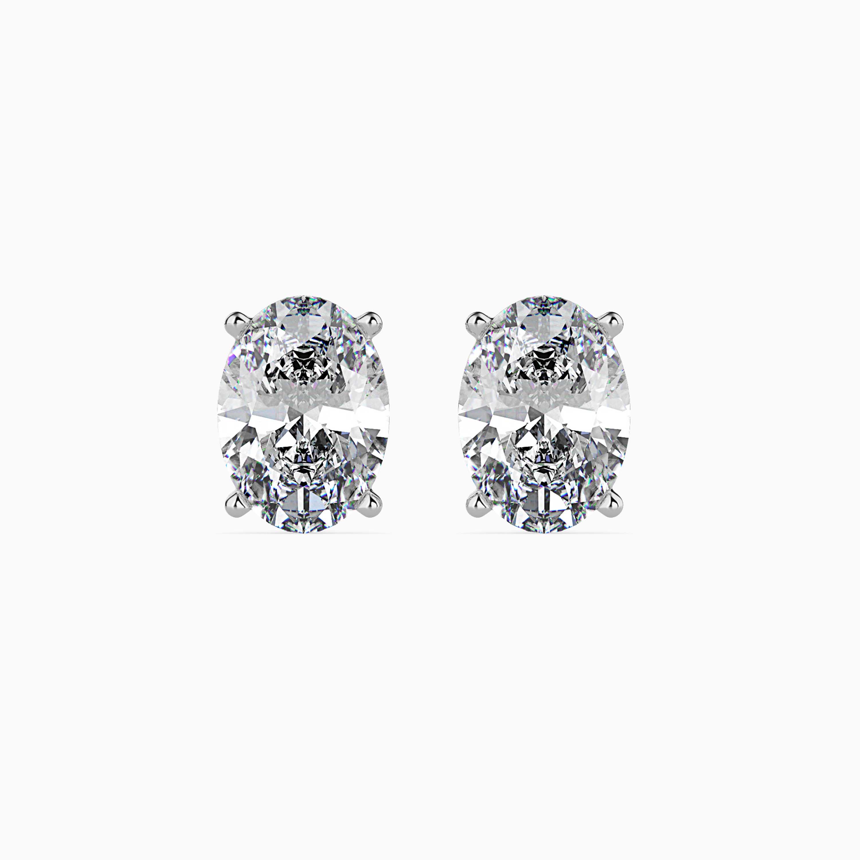 GLIMMER OVAL EAR STUDS