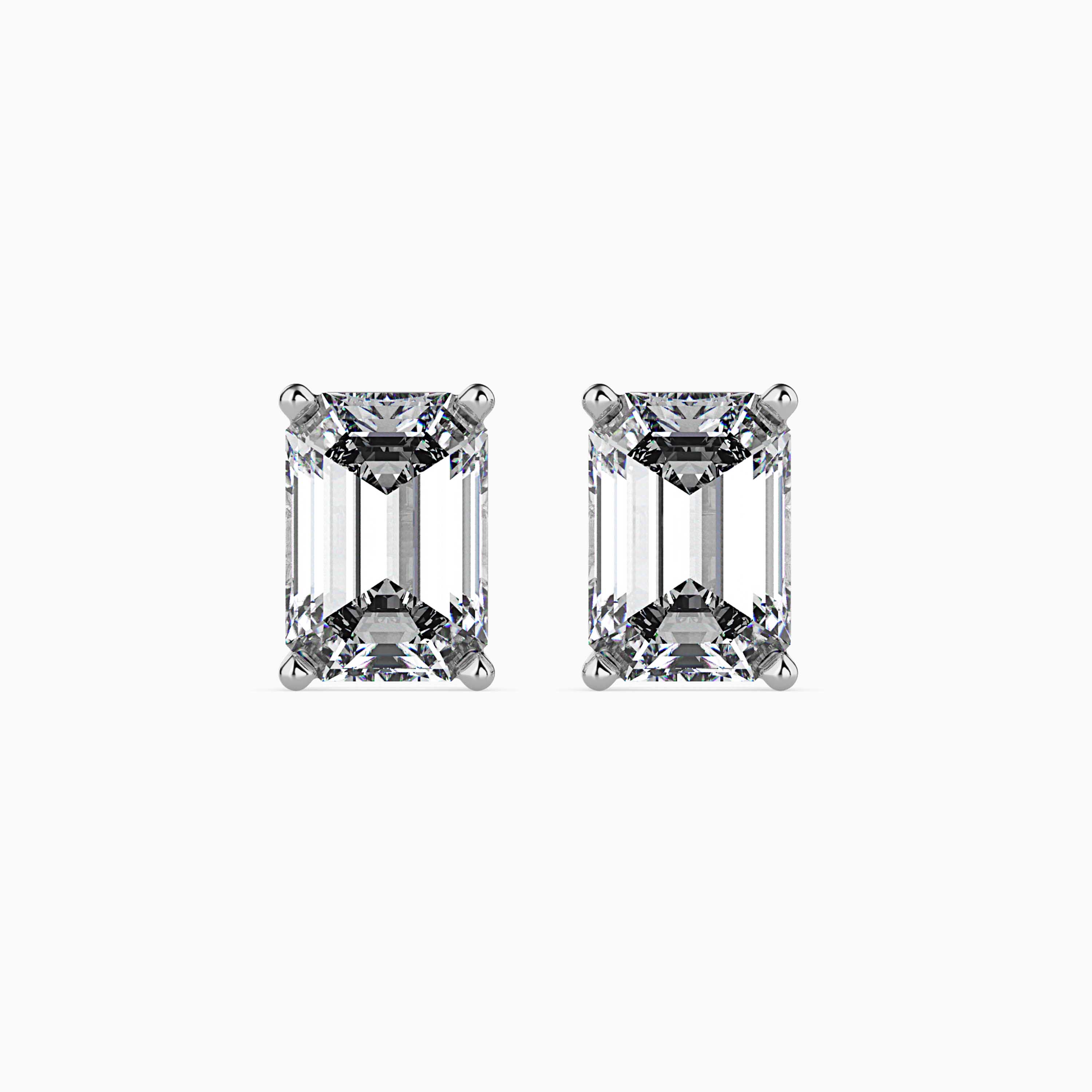 CELESTE EMERALD CUT EARSTUDS
