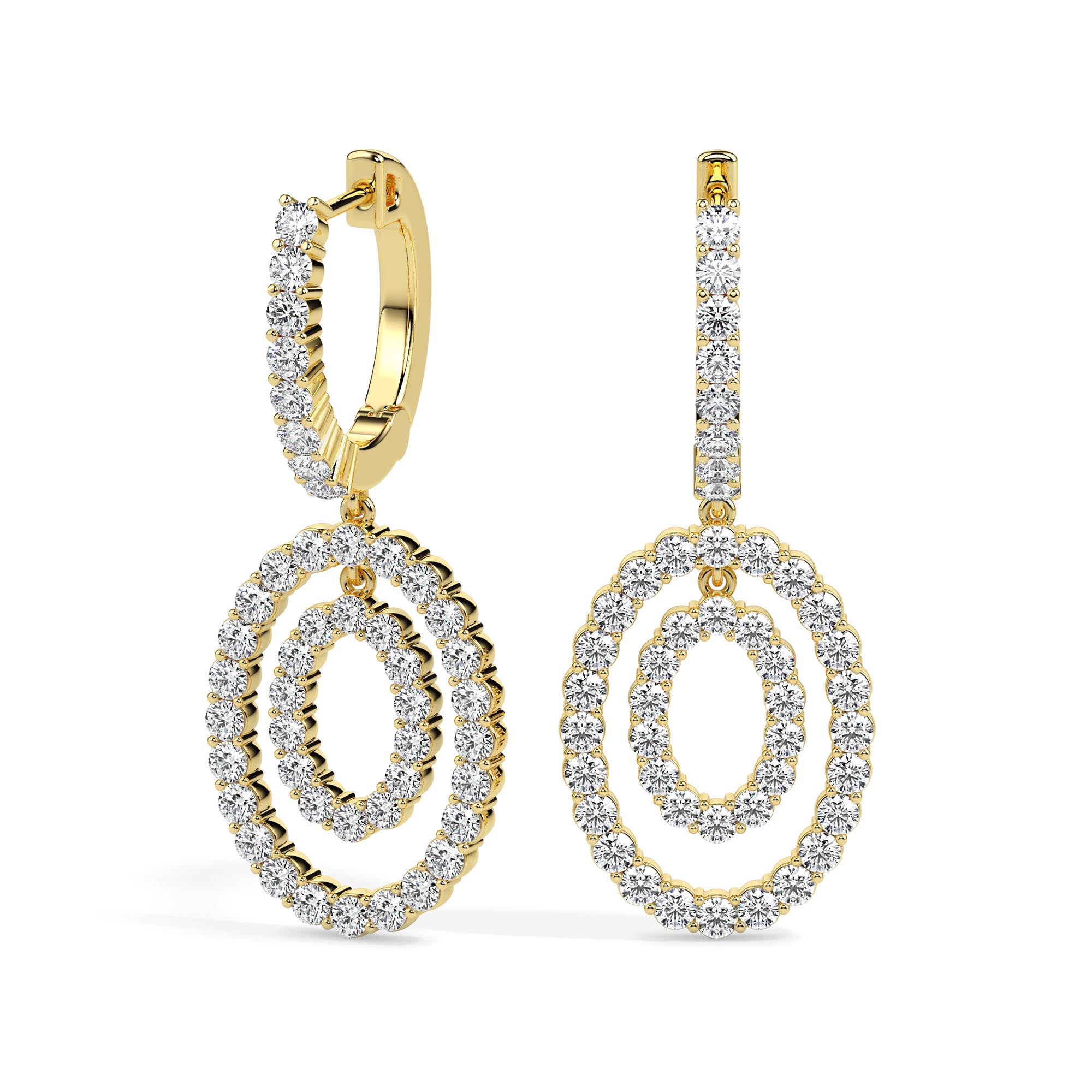 INFINITY OVAL SPARK EARRNGS